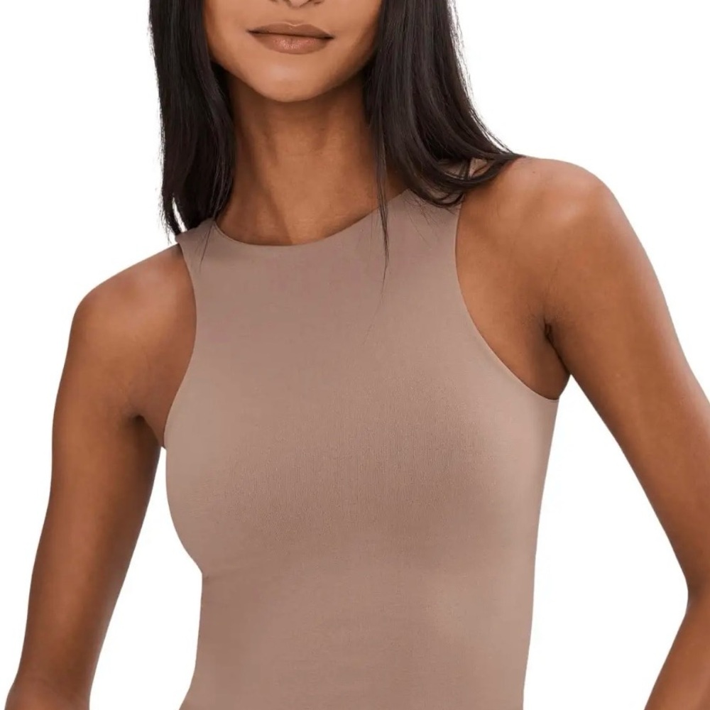 Intimately Free People Clean Lines Crop Tank Top L/xl, mauve
